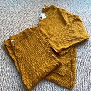 NWT Free People Hailee Sweater Set - XL, bronze